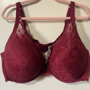 Auden Lace Bra in Rich Burgundy